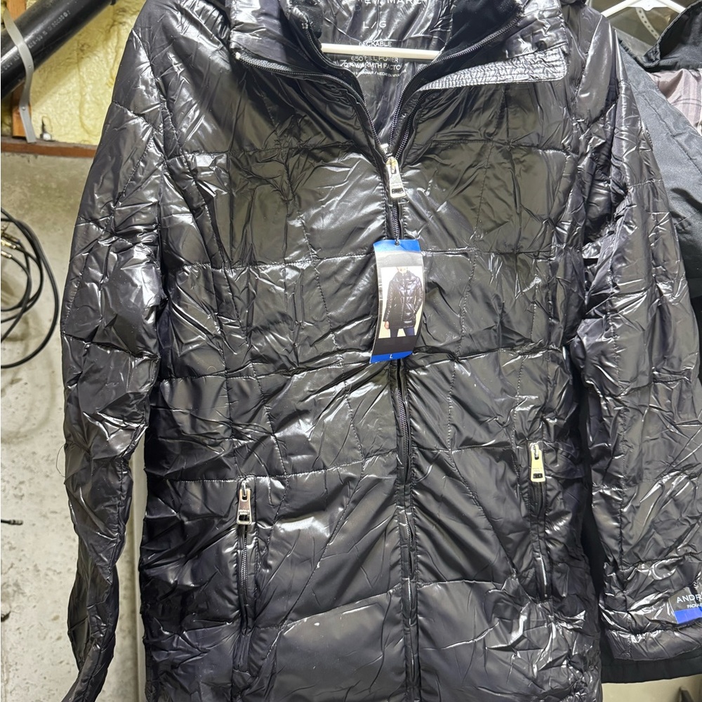 Andrew Marc Black Quilted Jacket
